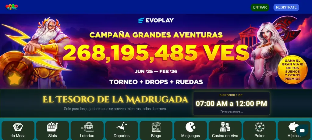 GogoRoyal campaña promociones con torneo premios y casino online.
