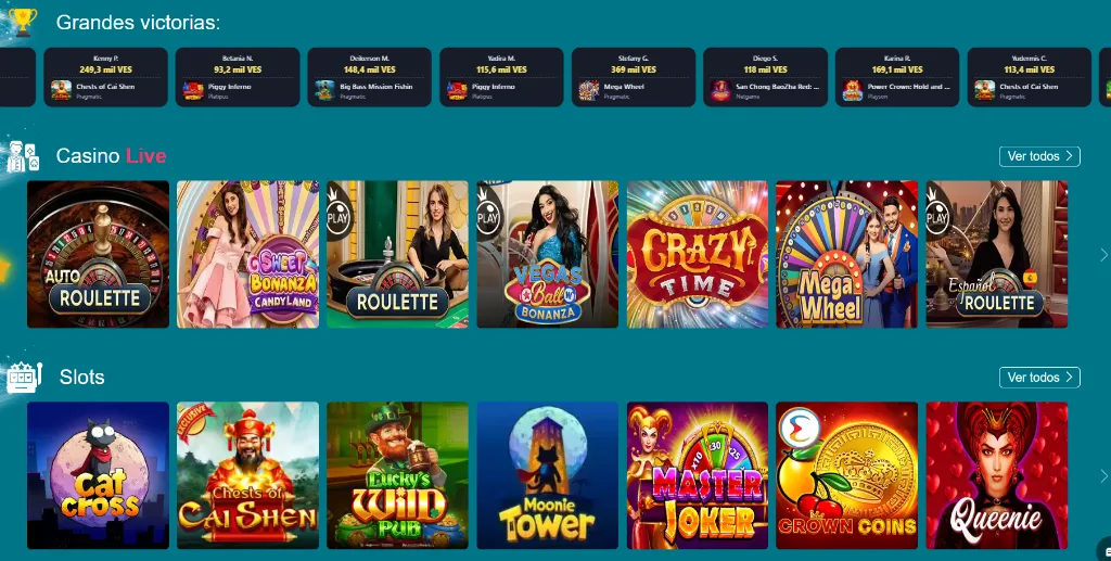 GogoRoyal grandes victorias casino live y slots populares.